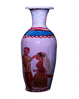 Pottery Flower vase White