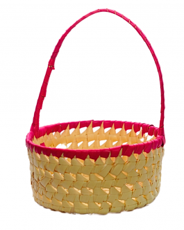 Palm leaf Flower Basket small