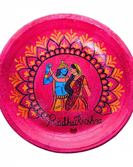 Pottery Radhakrishna Terra cotta plate