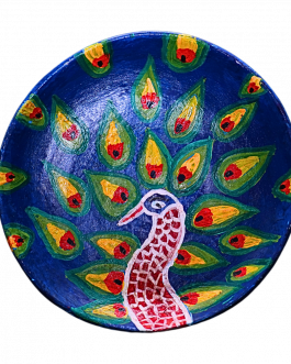 Pottery Peacock Terra cotta  plate