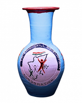 Pottery Flower pot big(blue)