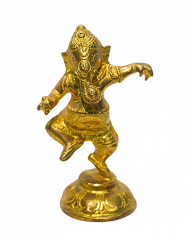 Brass Standing Ganesh