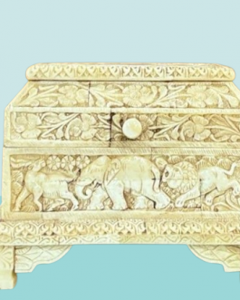 Antique Finish Animal Bone Box