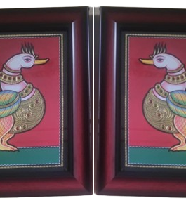 Tanjore Bird Painting