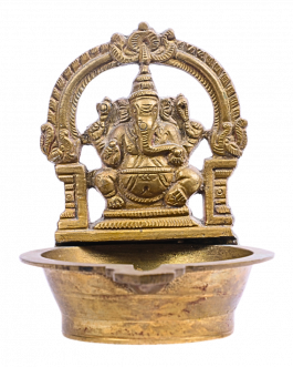 Brass Ganesha Lamp