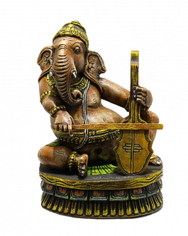 Vaagai Wood Veenai with Ganesh