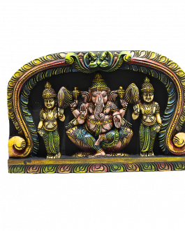 Vaagai Wood Ganesh WallMount