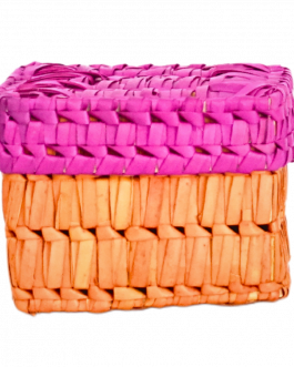 Palm Leaf Square Box