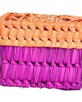 Palm Leaf Square Box