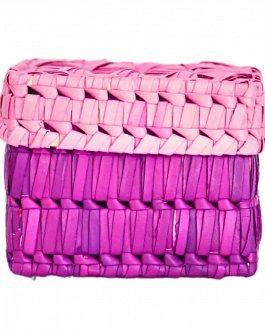 Palm Leaf Square Box