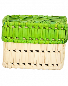 Palm Leaf Square Box