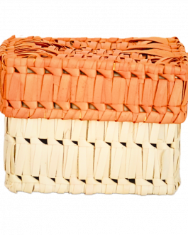 Palm Leaf Square Box