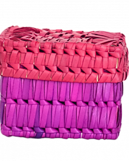 Palm Leaf Square Box