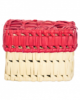 Palm Leaf Square Box
