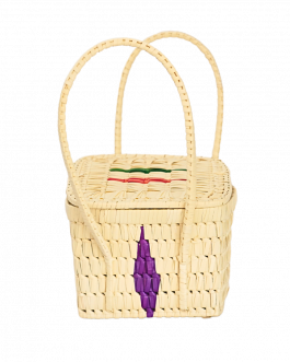 Palm Leaf Square Bag
