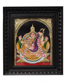 Tanjore Painting Saraswathi
