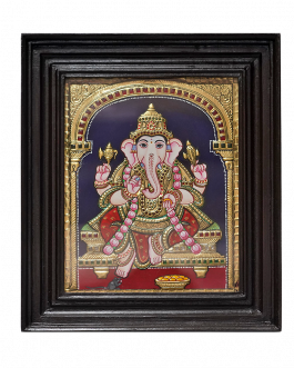 Tanjore Painting Ganapathi