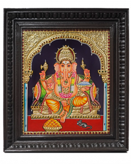 Tanjore Painting Vinayagar