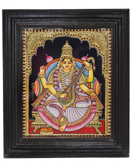 Tanjore Painting Saraswathi
