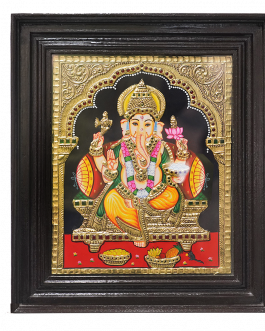 Tanjore Painting Vinayagar