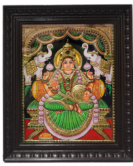 Tanjore Painting Gajalakshmi