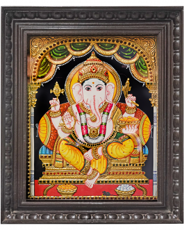 Tanjore Painting Vinayagar