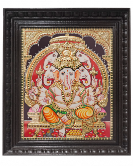 Tanjore Painting Vinayagar