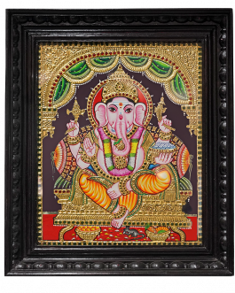 Tanjore Painting Vinayagar