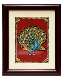 Tanjore Painting Peacock