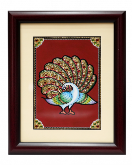 Tanjore Painting Peacock