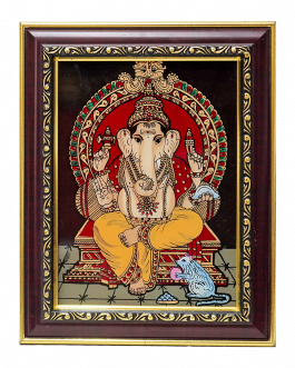 Glass Painting Vinayagar