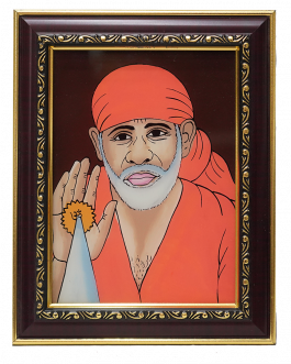 Glass  Painting Sai Baba