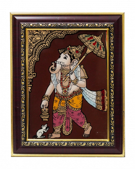 Glass Painting Vinayagar