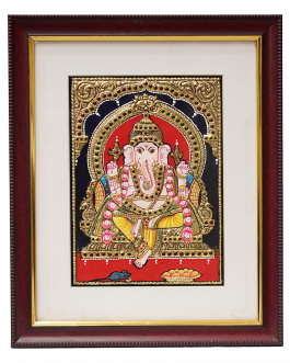 Tanjore Painting Vinayagar