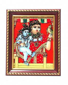 Glass  Painting Krishna