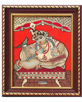 Glass Painting Krishna