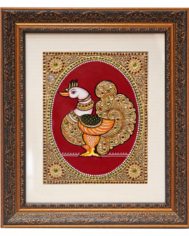 Tanjore Painting Peacock