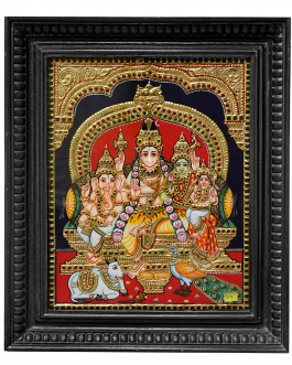 Tanjore Painting Sivan Family