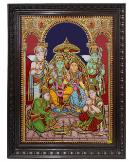 Tanjore Painting Ramar Pattabishegam