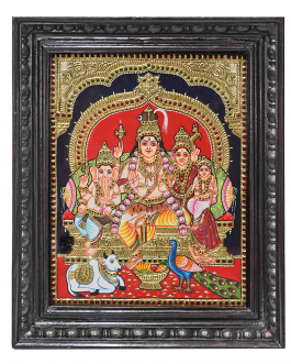 Tanjore Painting Sivan Family