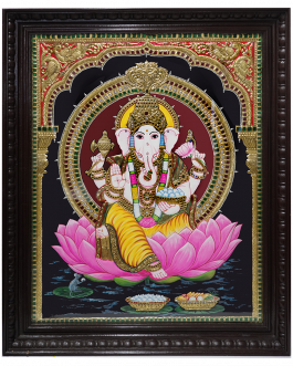 Tanjore Painting Vinayagar