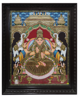 Tanjore Painting Gajalakshmi