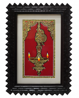 Tanjore Painting Annam Lamp