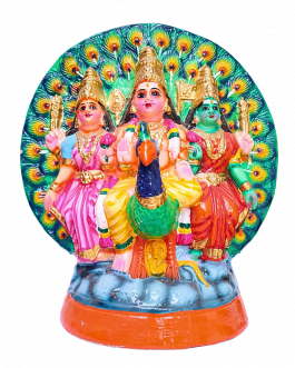 Paper mache Muruganvalli