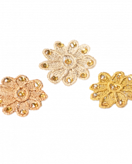 Pineapple leaf Embroidery pieces(floral round)