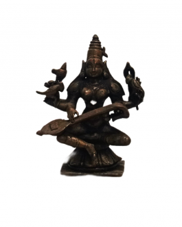 Copper Saraswathi  Antique
