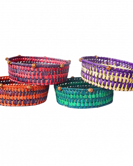 Palm Leaf Flower Pot