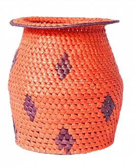 Palm Leaf Flower Pot