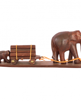 Rosewood Elephant with babyElephant