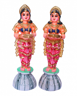 Paper mache Paavai Vilakku